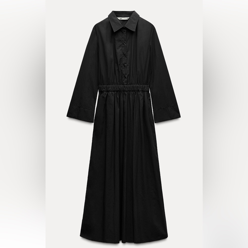 Zara Elastic Waistband Maxi Dress